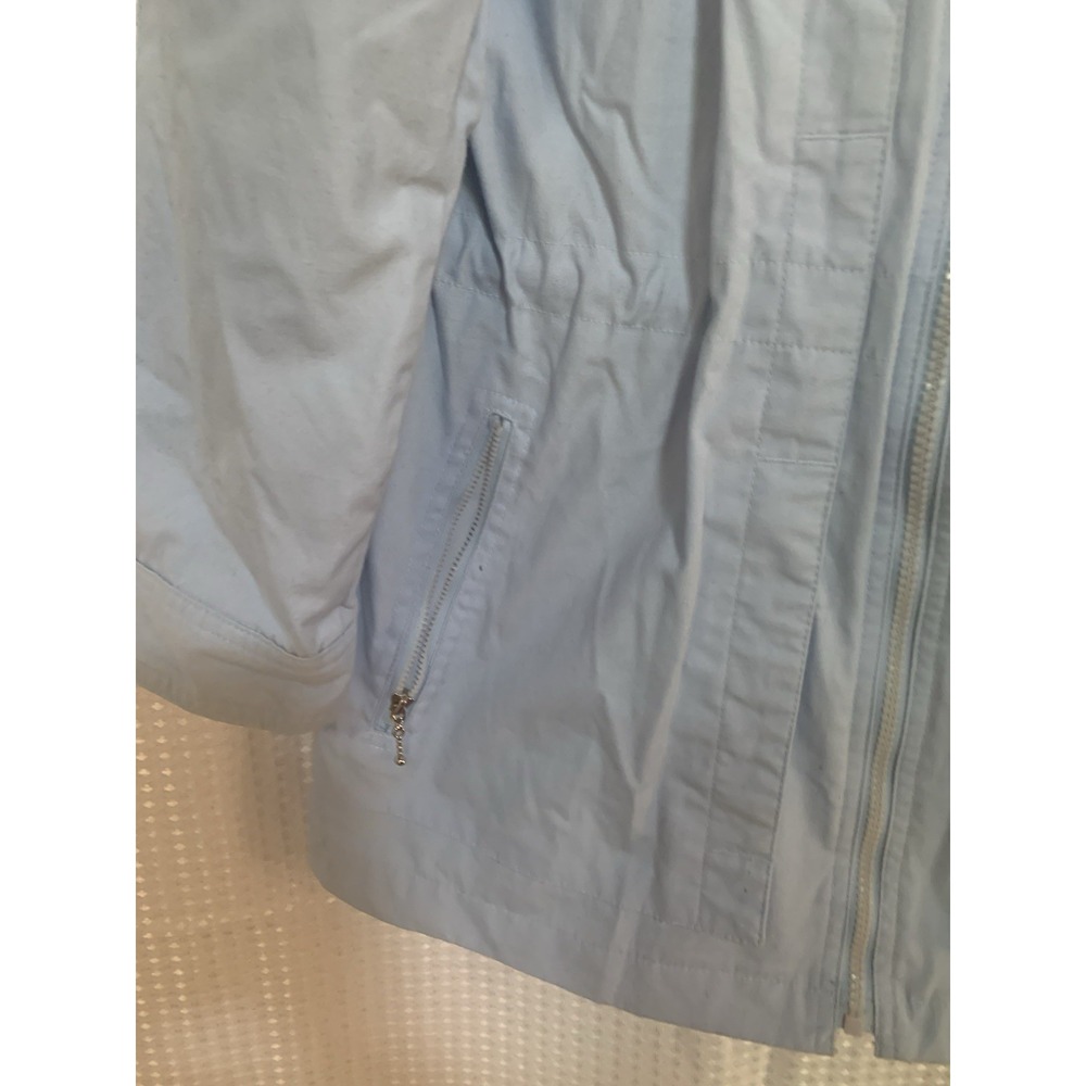 PA Originals Outerwear Classics Womens Medium Light Blue Windbreaker Jacket‎ - Picture 8 of 12